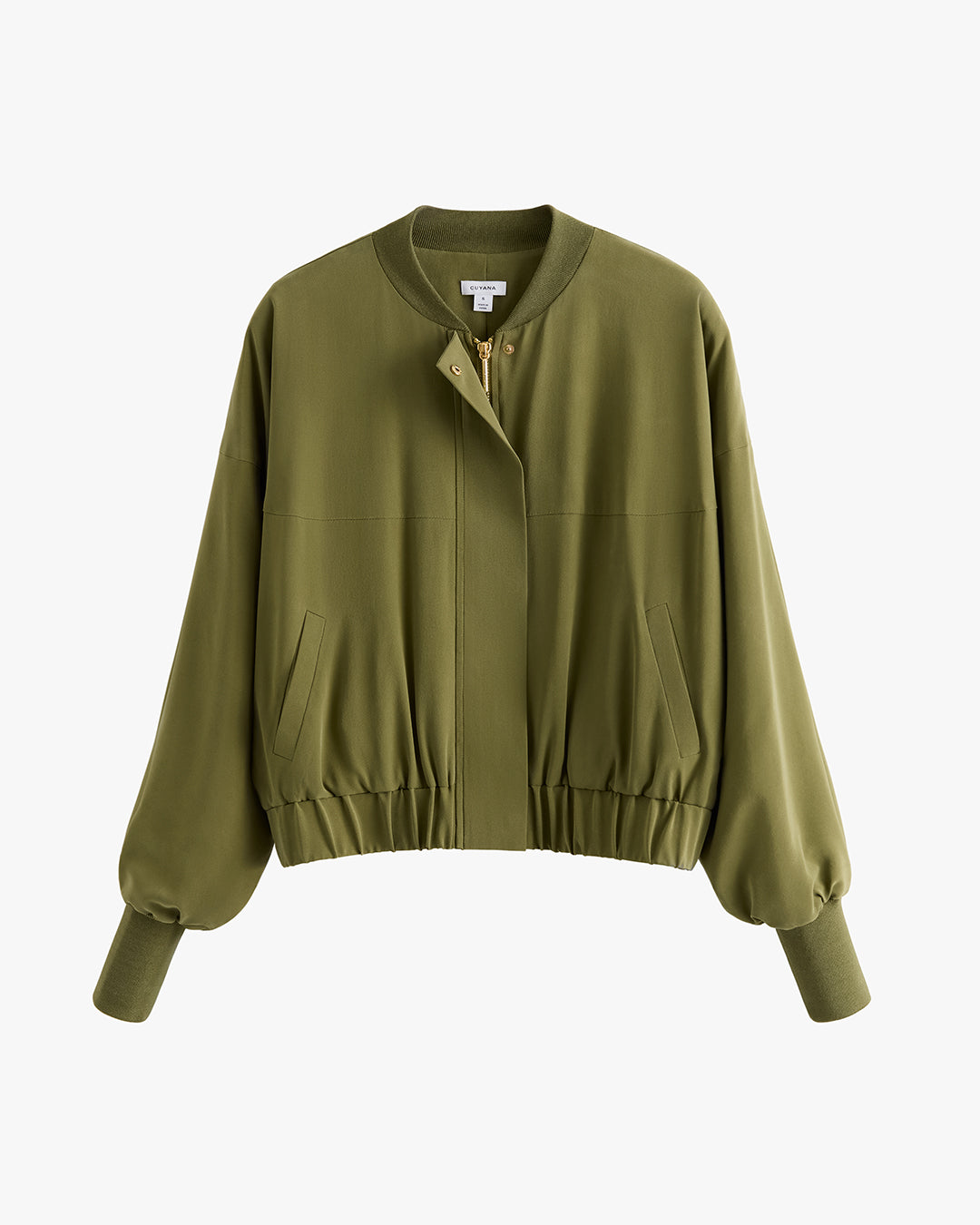 Washable Silk Relaxed Bomber