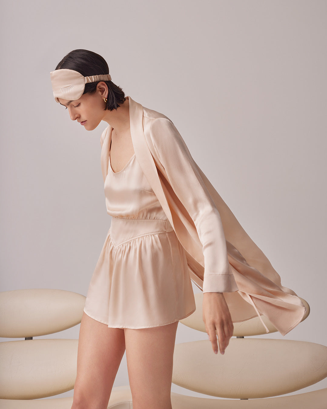 Washable Charmeuse Sleep Jumpsuit