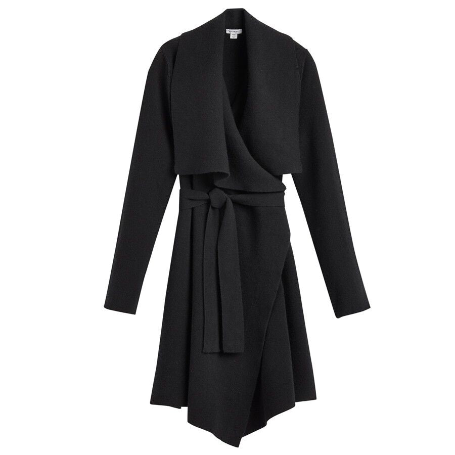 Wool Cashmere Short Wrap Coat (Earlier Version)