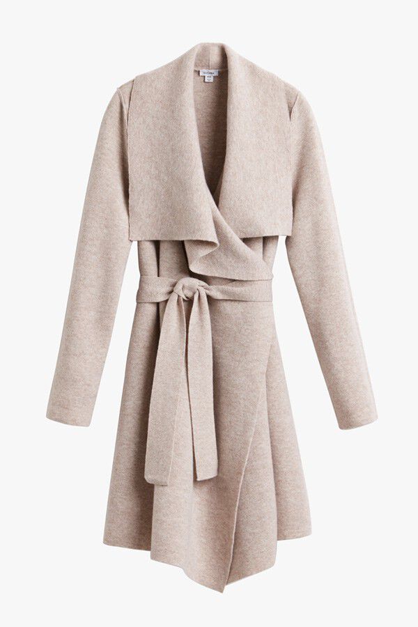 Wool Cashmere Short Wrap Coat (Earlier Version)