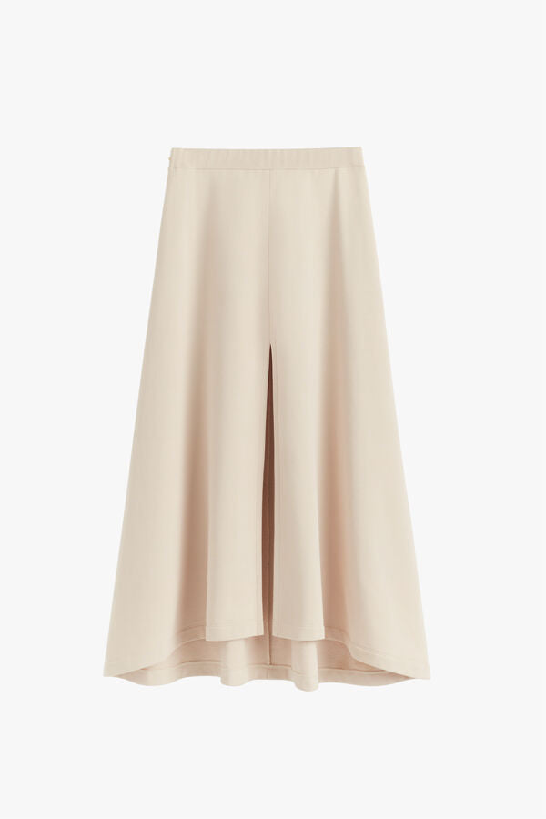 Terry Split Front Skirt