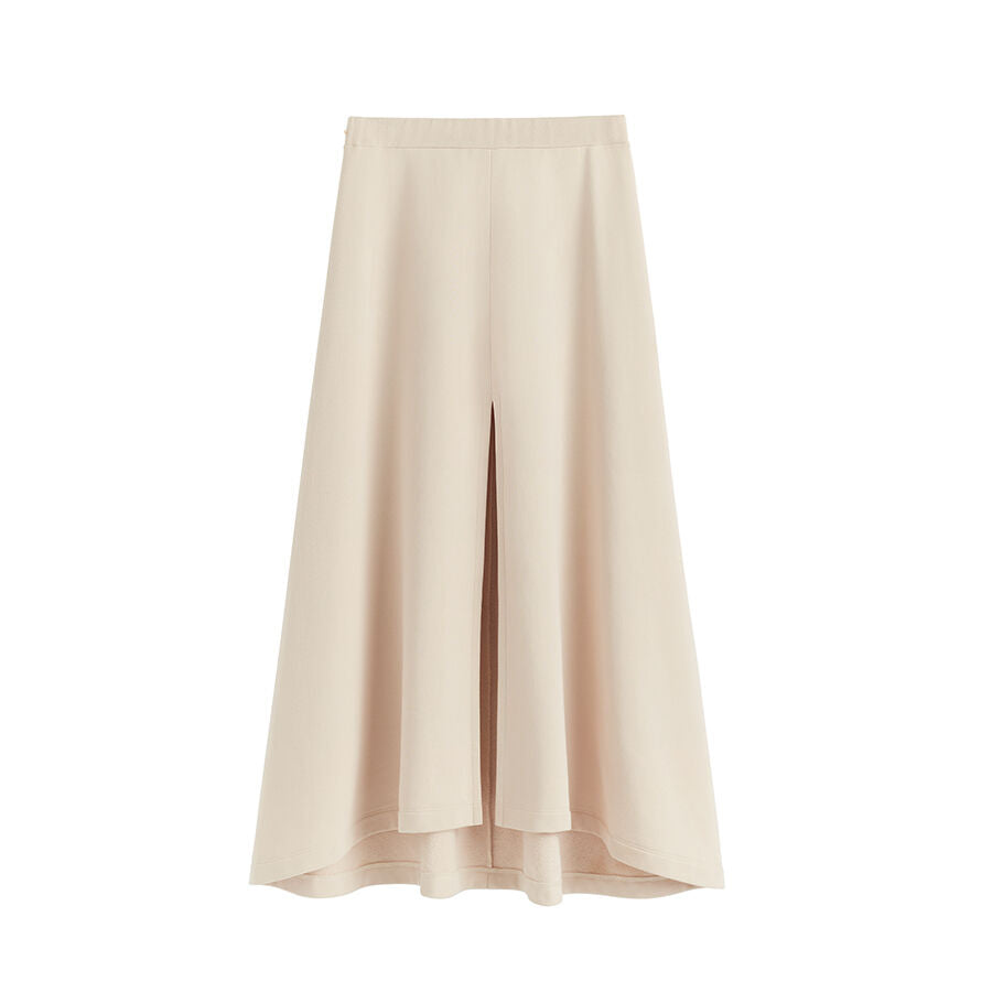 Terry Split Front Skirt