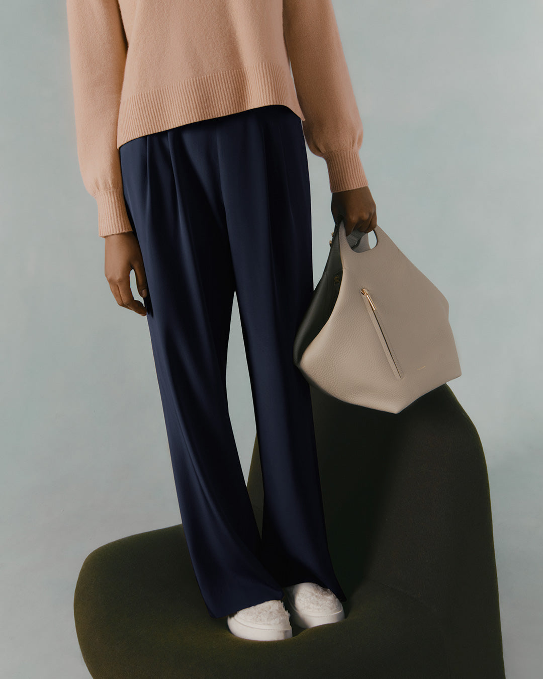 Silk Wide-Leg Pant